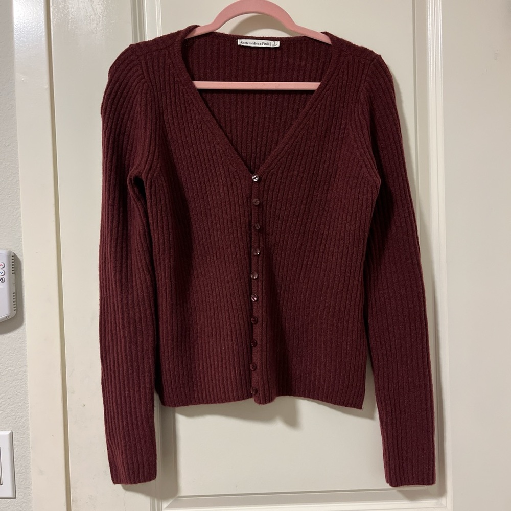 Abercrombie Ribbed Skimming Cardigan Size S